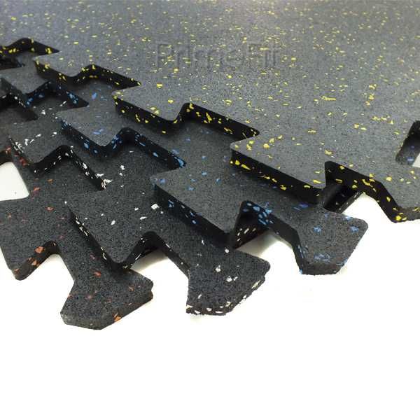 Резиновое модульное покрытие для фитнеса и тренажерного зала