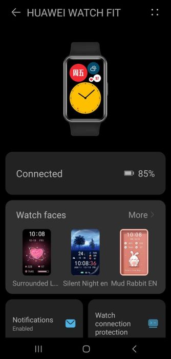 Huawei Watch Fit смарт часовник Smartwatch розов пълен комплект
