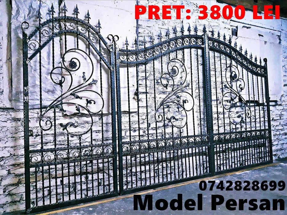 OFERTĂ! Porti Din 100% Fier Forjat Si Tabla Traforata De Vanzare