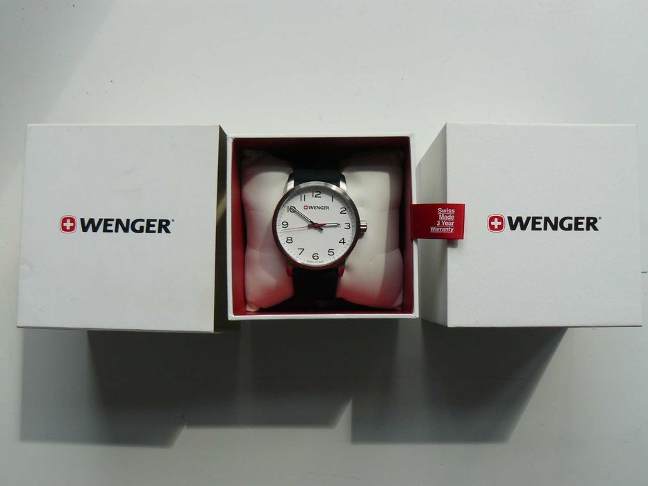 Ceas Barbati Elvetian WENGER 01.1641.103 Quartz Original Nou In Cutie