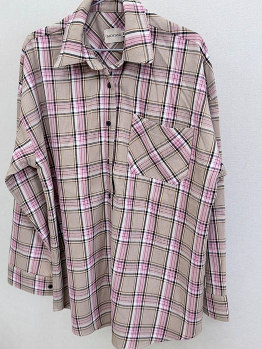 Рубашка женская в клетку