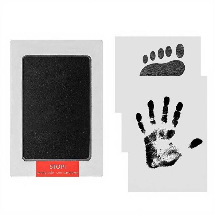 Set amprente bebelus kit pentru maini si picioare cadou ideal 8x12.5cm