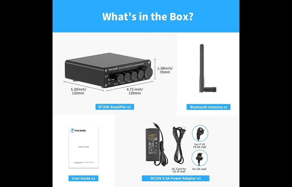 Boxe cu 3 căi, cu 3 difuzoare, pentru o claritate îmbunătăţită .