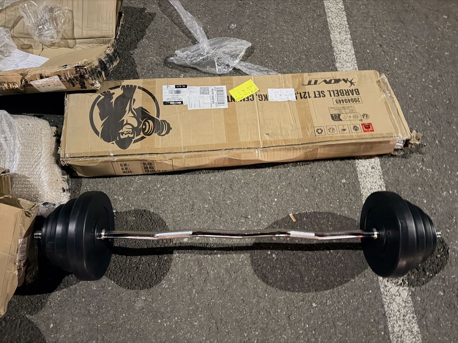 Bara z+ discuri greutate totala 23 kg, pret promo 250 lei, made in Germany