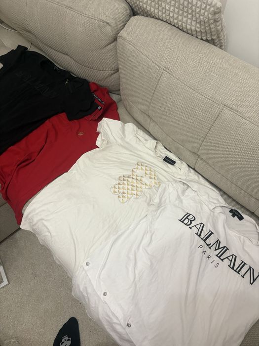 Тениски Love Moschino 50€, Balmain x2,70€ Emporio Armani60€
