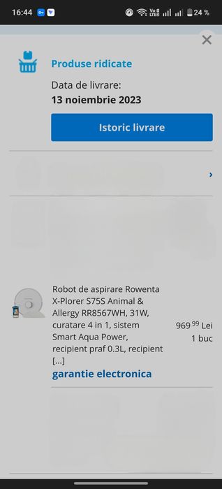 Rowenta xplorer 75s aspirator robot