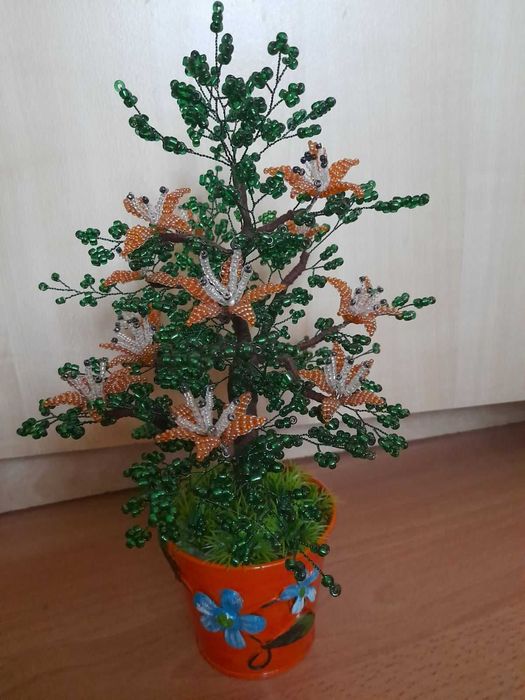Ръчно изработени декоративни дръвчета/цветя