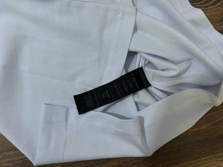 Оригинална Мъжка тениска 44 Group Label Regular Fit Черна/Бяла