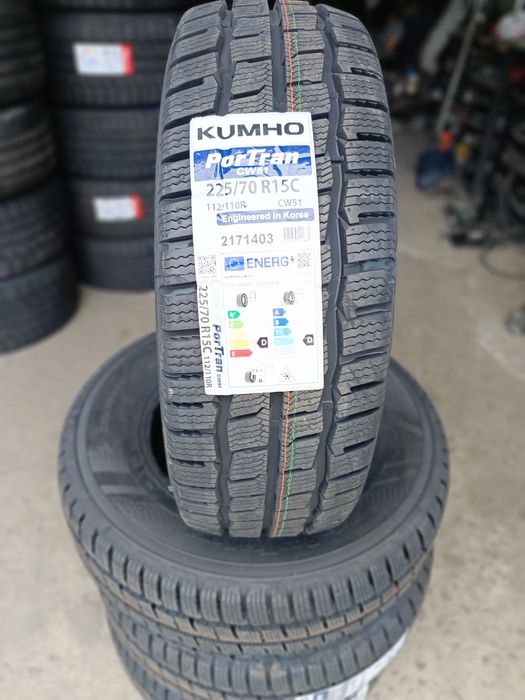 НОВИ ЗИМНИ Бусови -15цола -225/70-1бр.205лв."KUMHO"-с монтаж и баланс