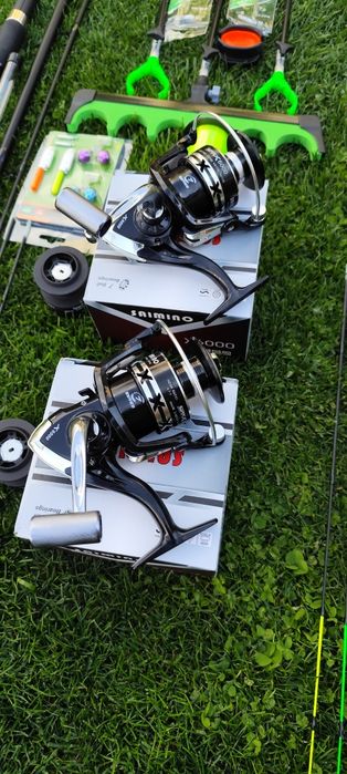 Set Feeder Complet,2 Lansete 3,90m,2 Mulinete X6000,Senzori,Suporți+Geanta+Monturi+Fir