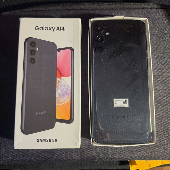 Продавам нов Смартфон Samsung Galaxy A14, 164GB, 4GB RAM, 4G,черен цвят