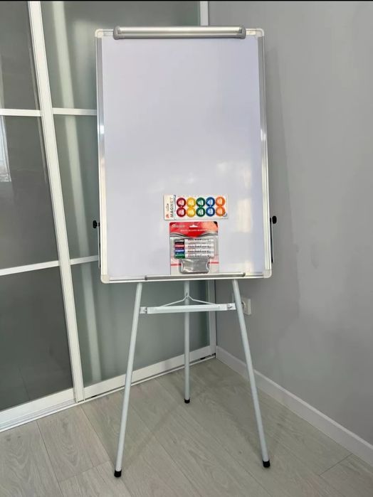 Доска маркерная / Флипчарт / 60×90 / 70×100 / магнитно-маркерная доска