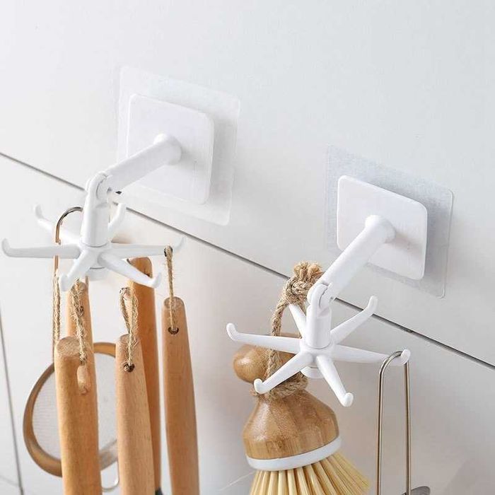1 шт., кухонные крючки с поворотом на 360 градусов tk37