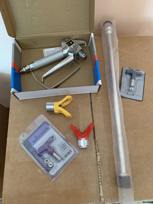 Pistol pompa diuza prelungitor rac furtun pompa airless var amorsa var