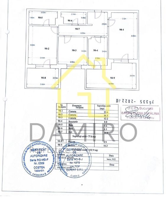 Apartament 3 camere Decomandat Pallady Titan Nicolae Teclu Parcare