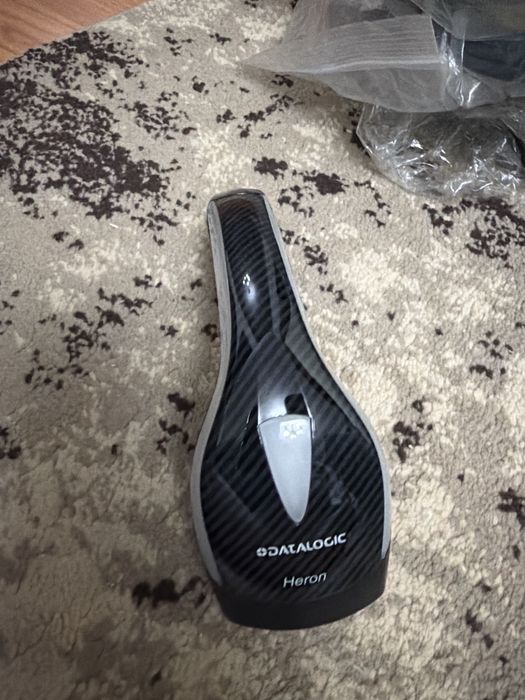 Scanner coduri de bare Datalogic Heron HD3130, 2D, USB, Stand, Negru