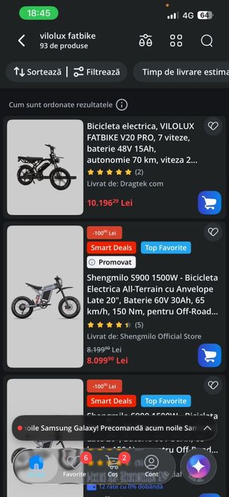 Vand bicicleta Vilolux Fatbike pro V20 7 viteze