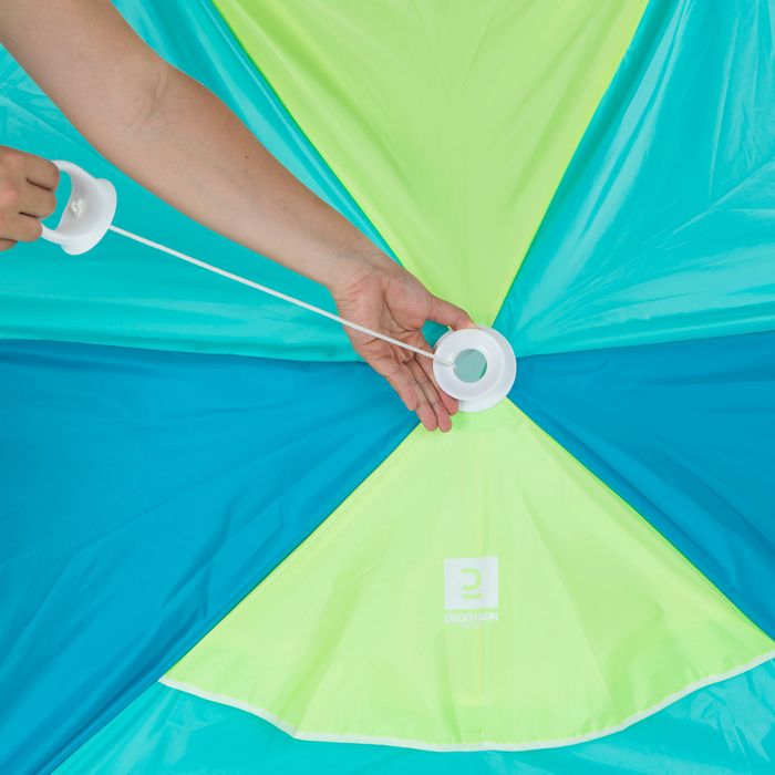 Adăpost umbrelă plajă Iwiko 180 albastru - produs resigilat Decathlon