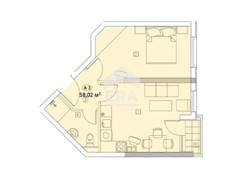 Продава се Двустаен апартамент в София, Център - 58 кв.м за 1786 €/кв.м - Снимка #5