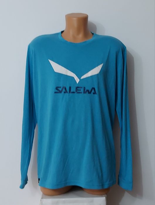 Bluza drumeție Salewa Men's Solidlogo DryTon, tricou cu mânecă lungă, Nr. 52 sau marimea XL ptr. bărbați