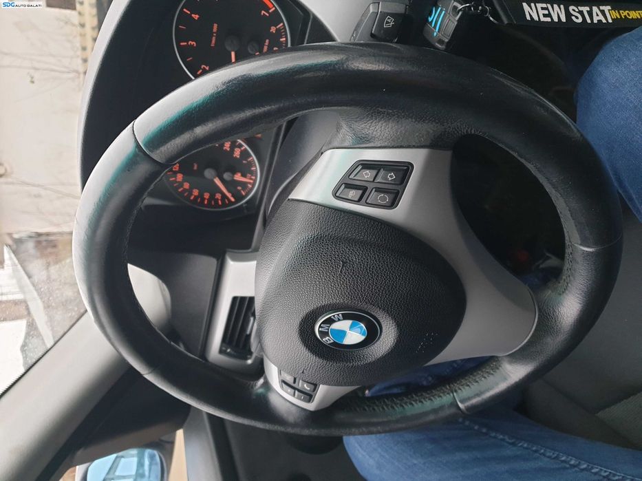 Volan 3 Spite Piele cu Comenzi FARA Airbag BMW Seria 3 E90 E91 2004 - 2011 [K9313]
