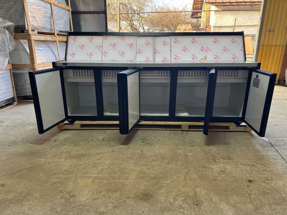 Vitrină orizontală 2–8°C geam fix