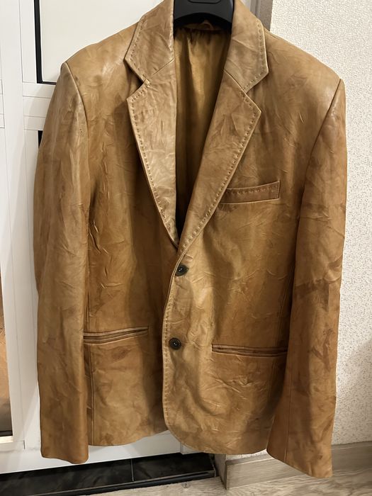 Мъжко сако!Естествена кожа!