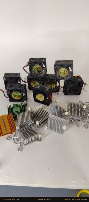 Куллеры 5-12в и радиаторы