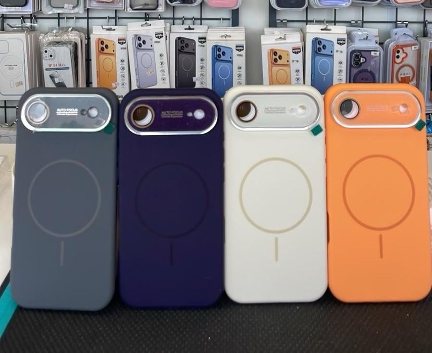 Husa Silicon Magsafe Soft ( catifea la interior ) si protectie camere iPhone 17 Air