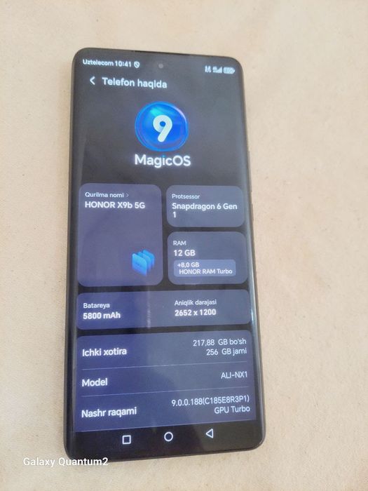 Honor X9B  12/256 gb Obmen bor