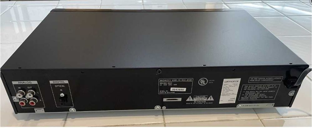 MD-проигрыватель Sony MDS-JE480