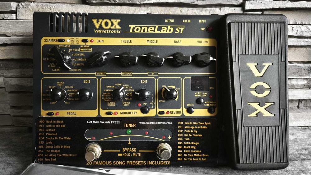 Procesor chitara electrica VOX TONELAB ST - GARANTIE