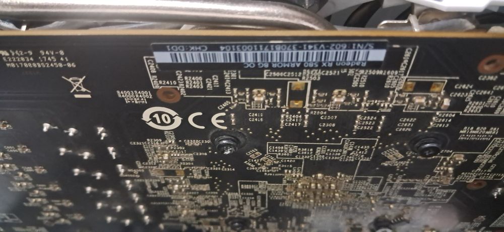 Rx 580 8gb 256 bit msi armor