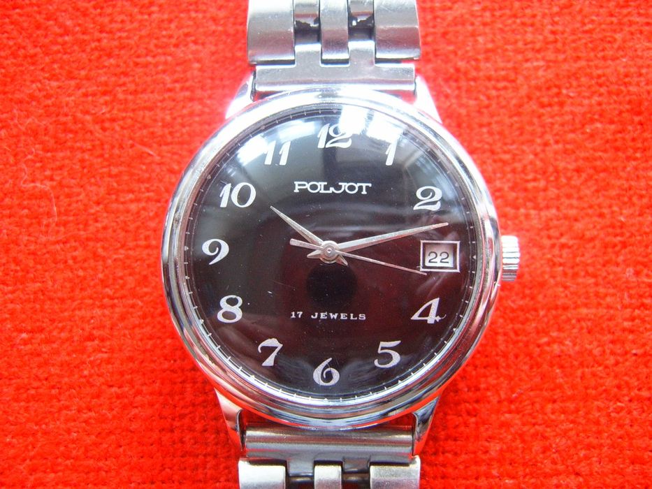 Poljot 17 jewels USSR black dial ! Мъжки ръчен часовник,като нов !