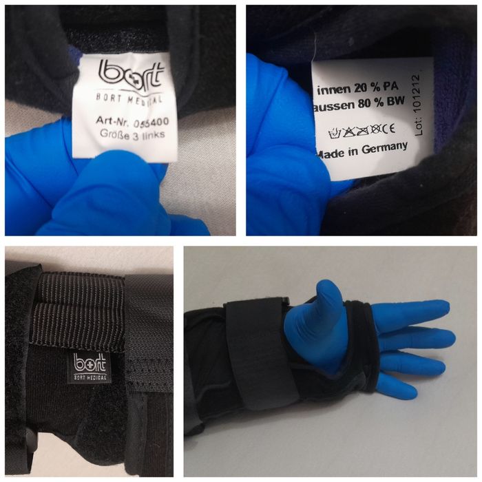 Orteza nouă BORT Medical imobilizare ptr braț cot și antebrat stâng