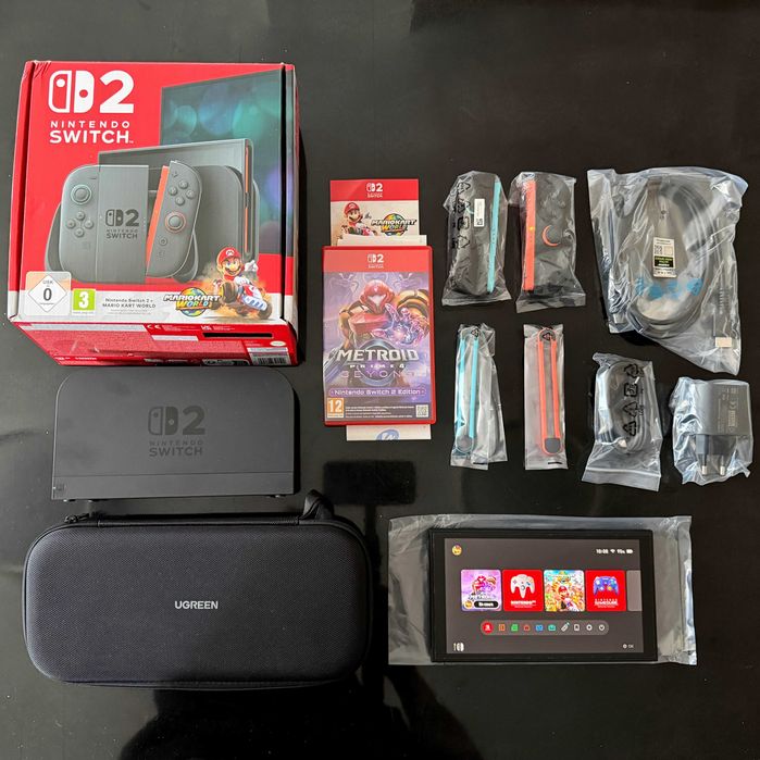 Nintendo Switch 2 като нова + игри + Online 12 месеца