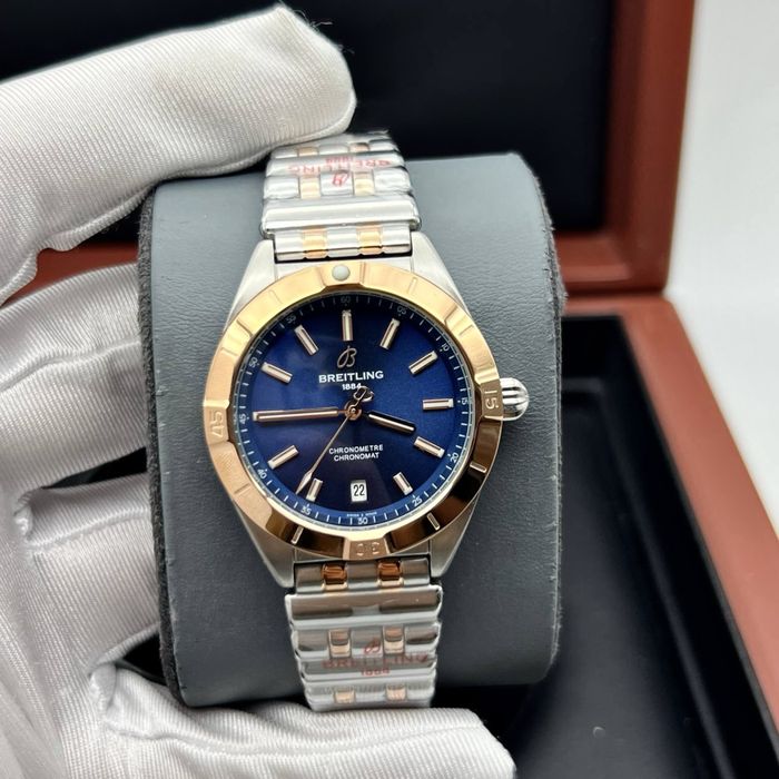 Ceas breitling chronomat blue dial 36,mm