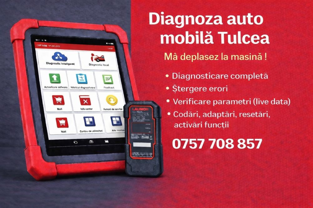 Tester / diagnoza auto / ștergere erori - la domiciliu - Tulcea