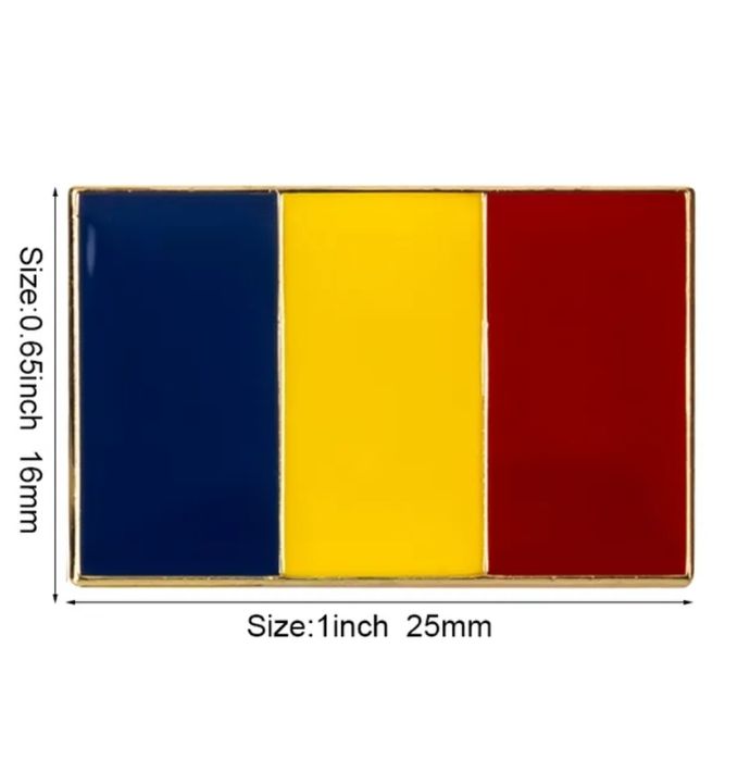 Insigna pin tricolor