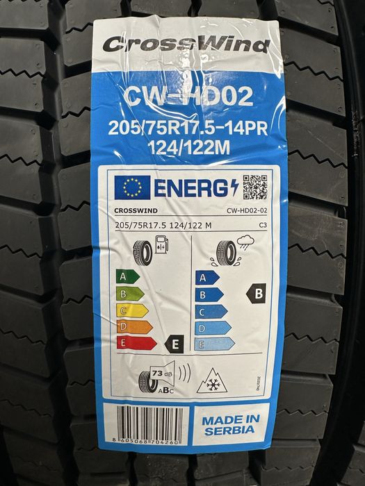 Anvelope noi 205/75R17.5 CROSSWIND CW HD02 124/122 M