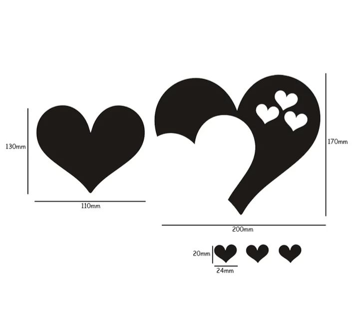 Oglinda 3D cu autocolant