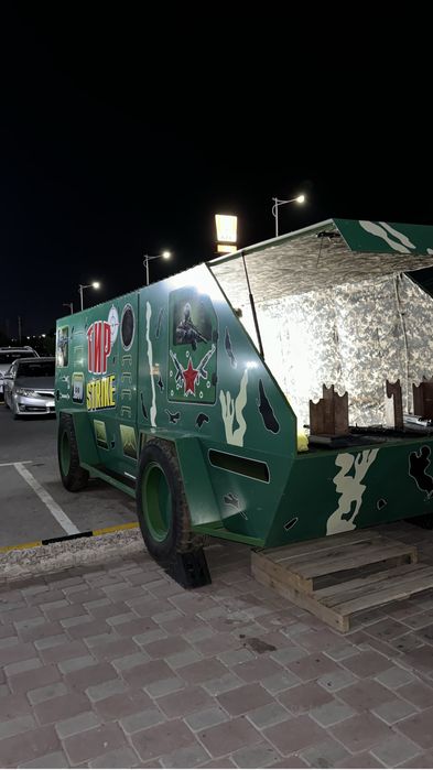 Тир страйкбольный в манеже БТР