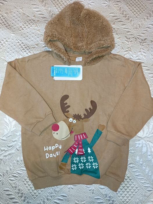 Суичър /блуза с коледен мотив - размер 110-116