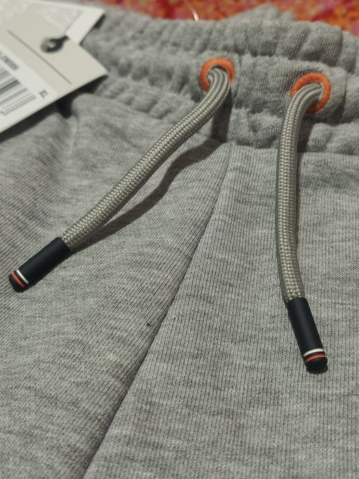 Pantaloni scurti Champion cu talie ajustabila cu snur, Gri melange,