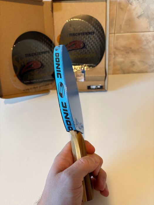 Paleta ping pong Custom Table Tennis Pure Hinoki + Xiom Vega Korea