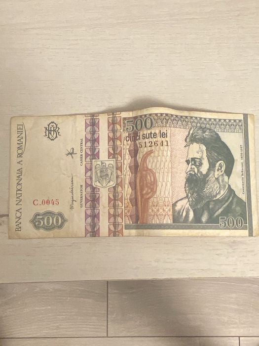Bancnota 500 lei veche