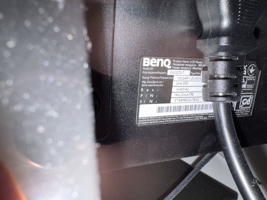Benq 4K UHD AMD Free Sync 32 инча монитор HDR Low Blue Light ew3270u-t