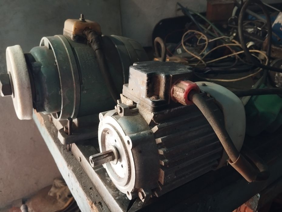 Наждак и электродвигатель для наждака б/у