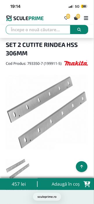 Set 2 cutite reascutibile makita 2012nb