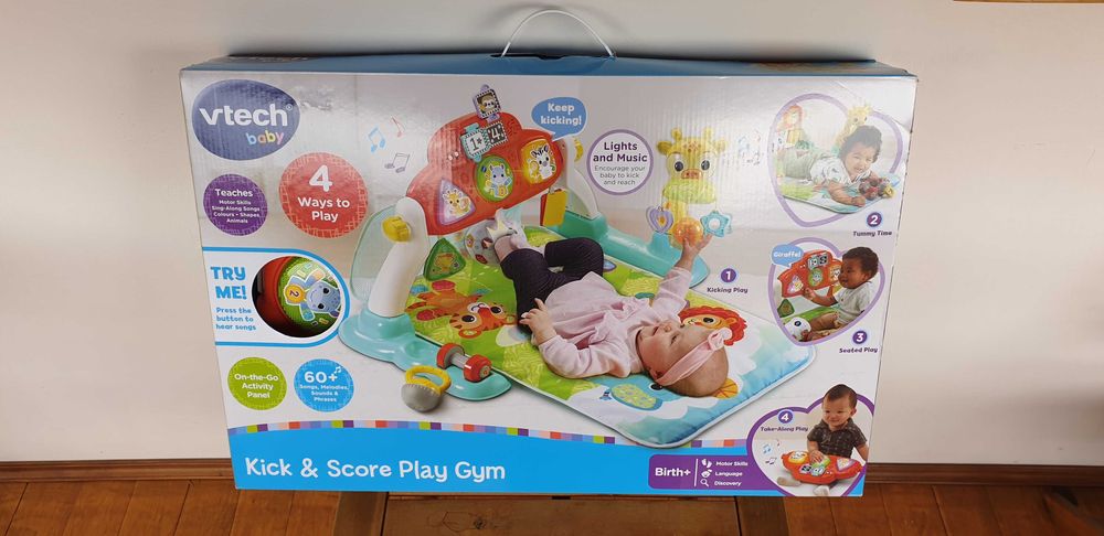Бебешка активна гимнастика Vtech Kick & Score Play Gym - музикална